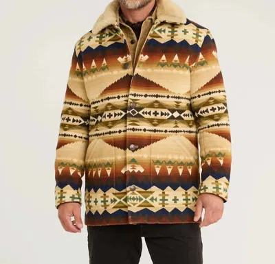 Pendleton Solstice Canyon Coat In Blue In Animal Print