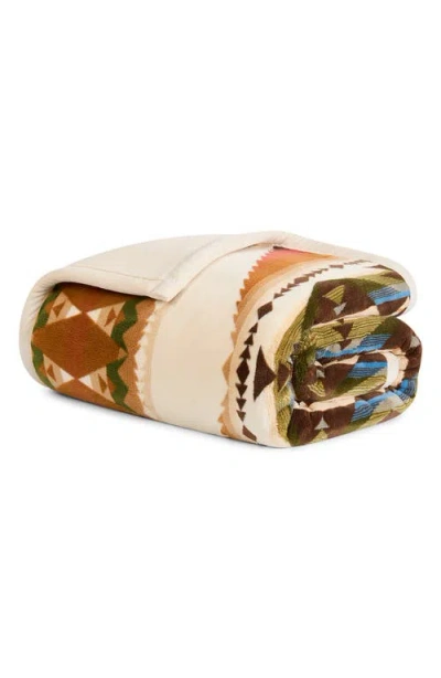 Pendleton Solstice Canyon Plush Throw Blanket In Multi