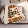 Pendleton Solstice Canyon Printed Plush Throw Sandshell In Neutral