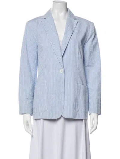 Pre-owned Pendleton Striped Blazer In Blue