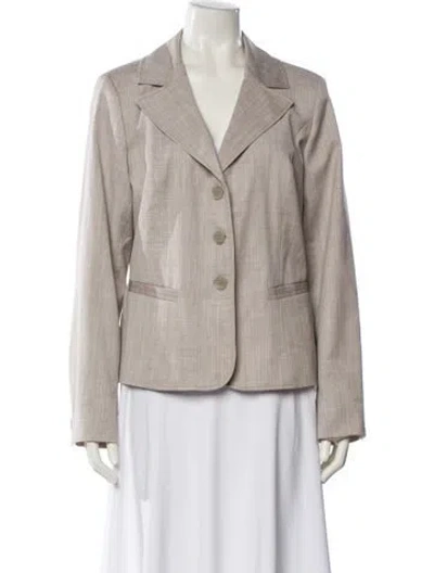 Pre-owned Pendleton Striped Blazer In Neutral