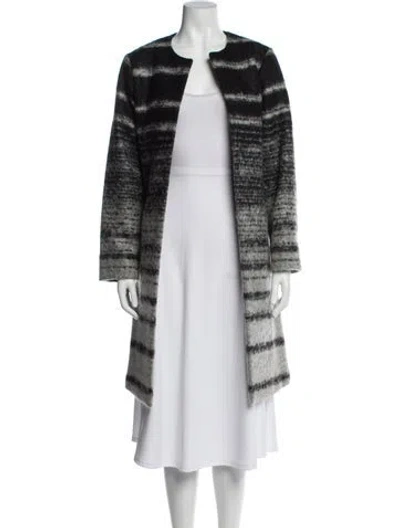 Pre-owned Pendleton Striped Coat In Black