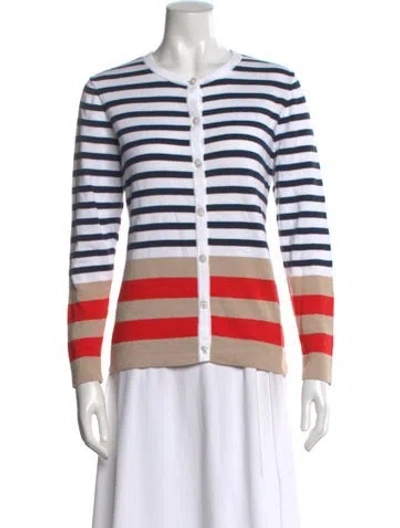 Pre-owned Pendleton Striped Crew Neck Sweater In Multi