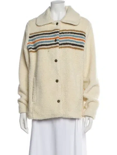 Pre-owned Pendleton Striped Jacket In Neutral