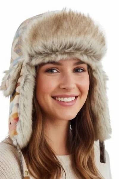 Pendleton Stylish Wool Blend Trapper Hat In Wyeth Trail In Multi