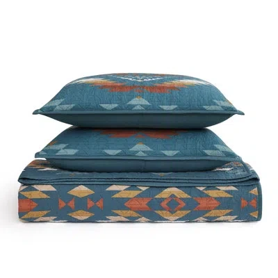 Pendleton Summerland Coverlet Set In Teal