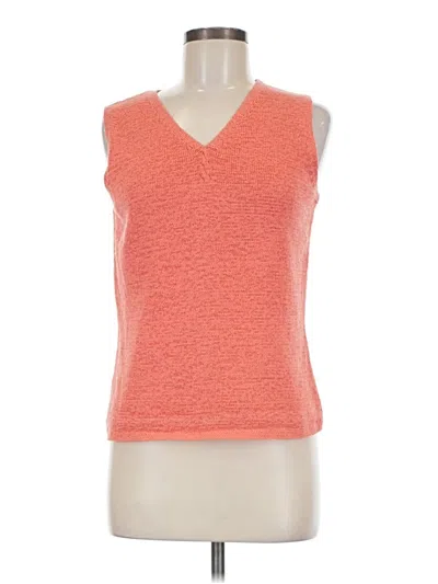 Pre-owned Pendleton Sweater Vest In Orange