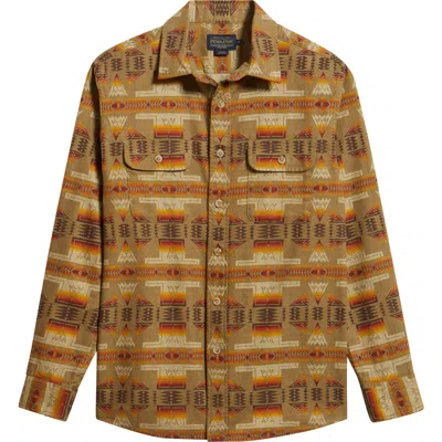 Pendleton Tanner Twill Button-up Shirt In Brown