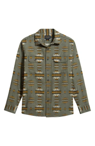 Pendleton Tanner Twill Button-up Shirt In Green