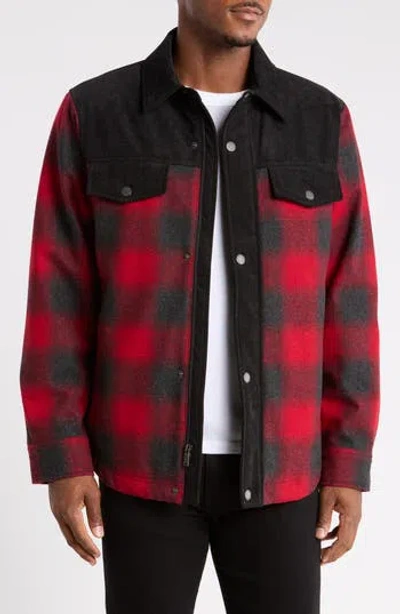 Pendleton Timberline Hybrid Shirt Jacket In Red