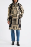 Pendleton Timberline Virgin Wool Blend Blanket Coat In Multi
