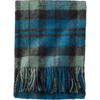 Pendleton Vintage Black Watch Boucle Throw In Blue,black