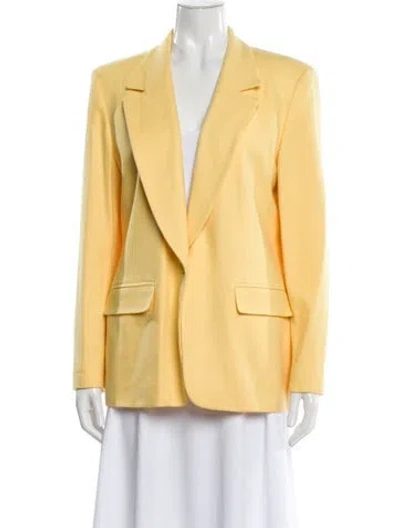 Pre-owned Pendleton Vintage Virgin Wool Blazer In Yellow