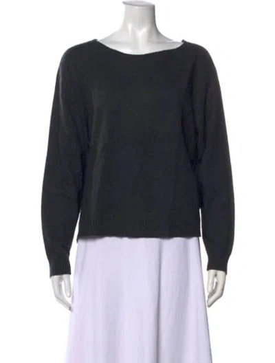 Pre-owned Pendleton Virgin Wool Bateau Neckline Sweater In Grey