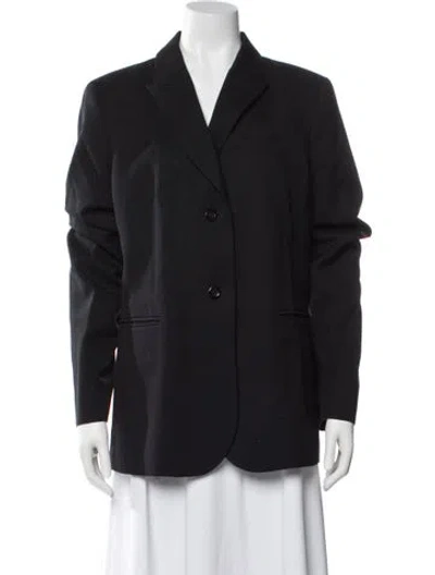 Pre-owned Pendleton Virgin Wool Blazer In Black