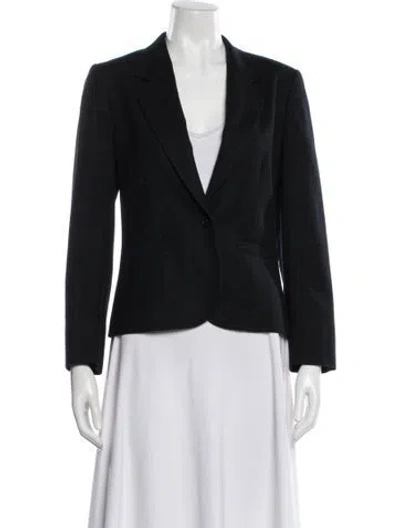 Pre-owned Pendleton Virgin Wool Blazer In Black