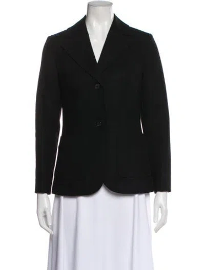 Pre-owned Pendleton Virgin Wool Blazer In Black