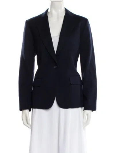 Pre-owned Pendleton Virgin Wool Blazer In Blue