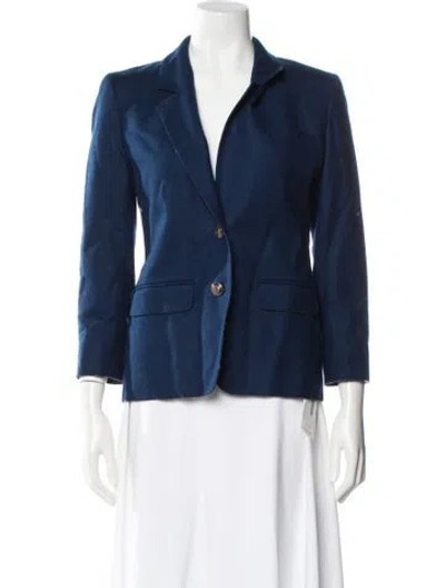 Pre-owned Pendleton Virgin Wool Blazer In Blue