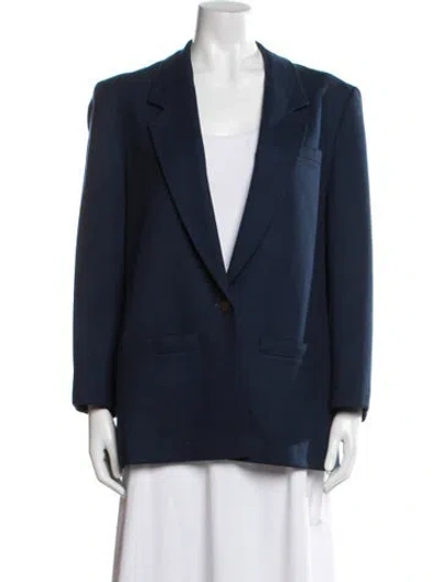 Pre-owned Pendleton Virgin Wool Blazer In Blue