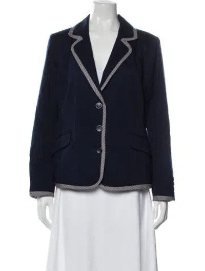 Pre-owned Pendleton Virgin Wool Blazer In Blue