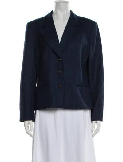 Pre-owned Pendleton Virgin Wool Blazer In Blue