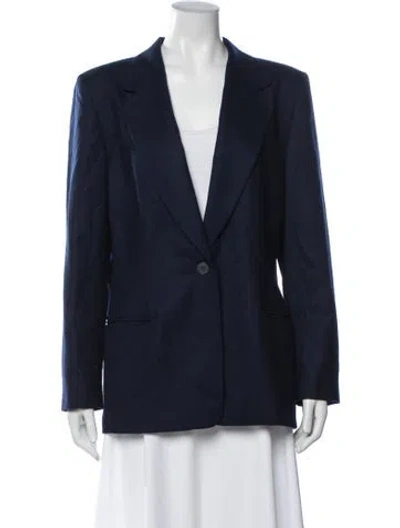 Pre-owned Pendleton Virgin Wool Blazer In Blue