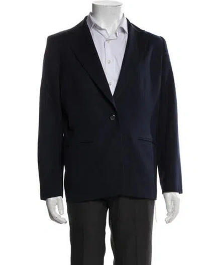 Pre-owned Pendleton Virgin Wool Blazer In Blue