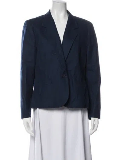 Pre-owned Pendleton Virgin Wool Blazer In Blue