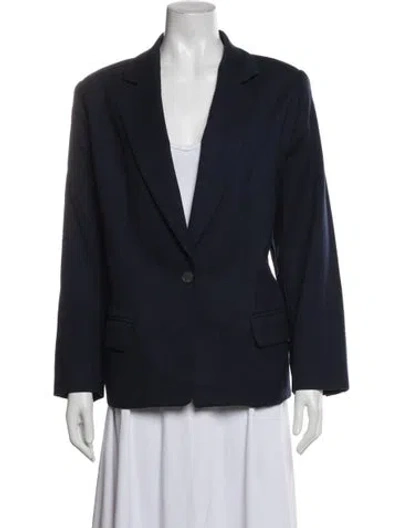 Pre-owned Pendleton Virgin Wool Blazer In Blue