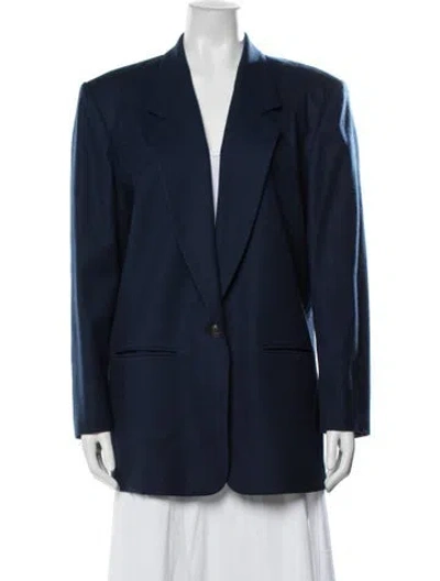 Pre-owned Pendleton Virgin Wool Blazer In Blue