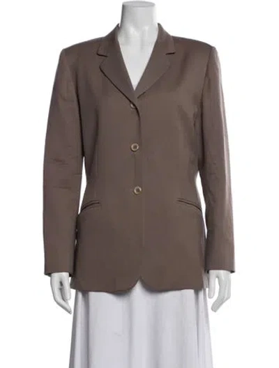 Pre-owned Pendleton Virgin Wool Blazer In Brown