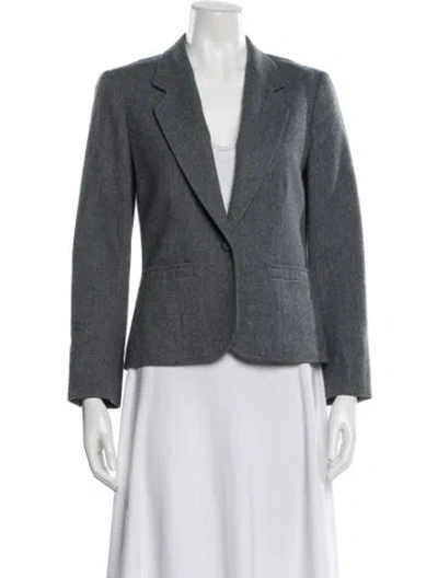 Pre-owned Pendleton Virgin Wool Blazer In Gray