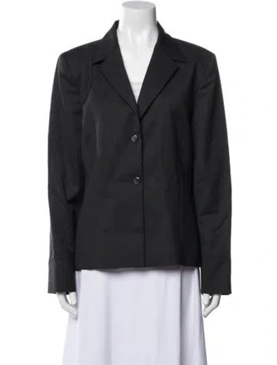 Pre-owned Pendleton Virgin Wool Blazer In Gray