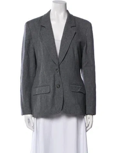 Pre-owned Pendleton Virgin Wool Blazer In Gray