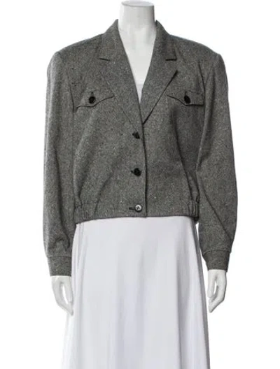 Pre-owned Pendleton Virgin Wool Blazer In Gray