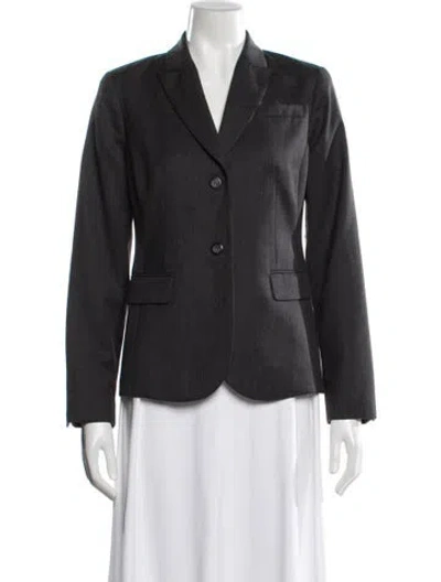 Pre-owned Pendleton Virgin Wool Blazer In Gray