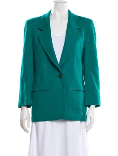 Pre-owned Pendleton Virgin Wool Blazer In Green