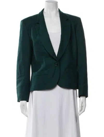 Pre-owned Pendleton Virgin Wool Blazer In Green