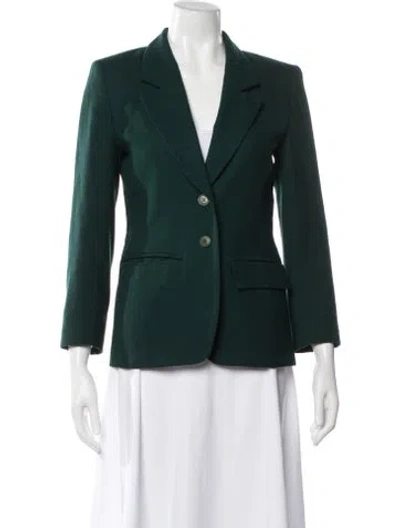 Pre-owned Pendleton Virgin Wool Blazer In Green
