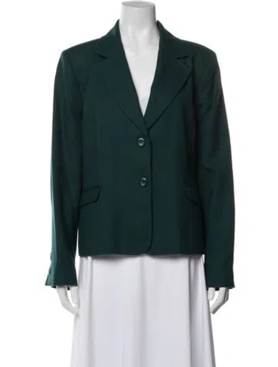 Pre-owned Pendleton Virgin Wool Blazer In Green