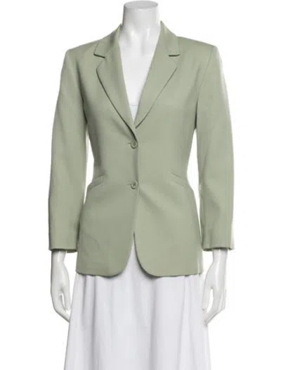 Pre-owned Pendleton Virgin Wool Blazer In Green