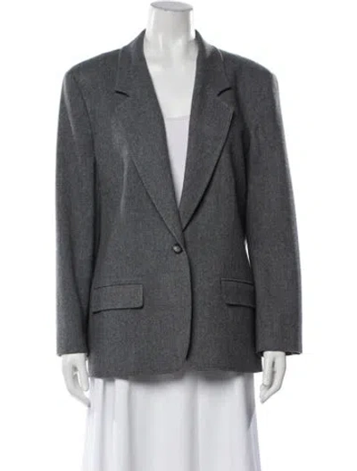 Pre-owned Pendleton Virgin Wool Blazer In Grey