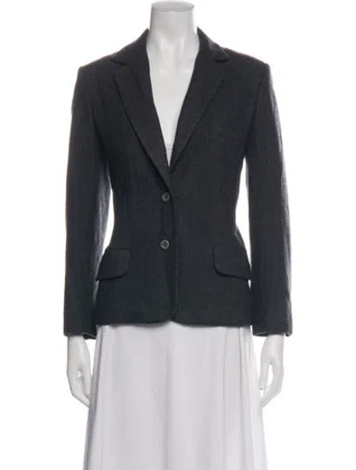 Pre-owned Pendleton Virgin Wool Blazer In Grey