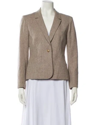 Pre-owned Pendleton Virgin Wool Blazer In Neutral