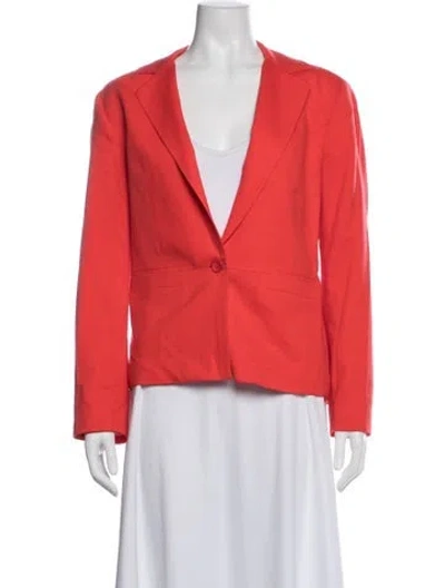 Pre-owned Pendleton Virgin Wool Blazer In Orange