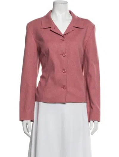 Pre-owned Pendleton Virgin Wool Blazer In Pink