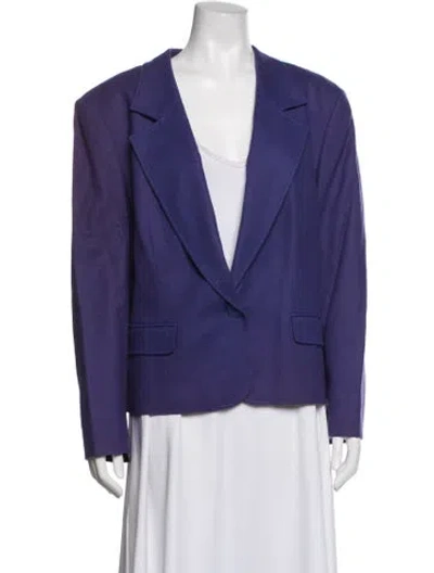 Pre-owned Pendleton Virgin Wool Blazer In Purple