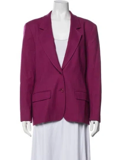 Pre-owned Pendleton Virgin Wool Blazer In Purple