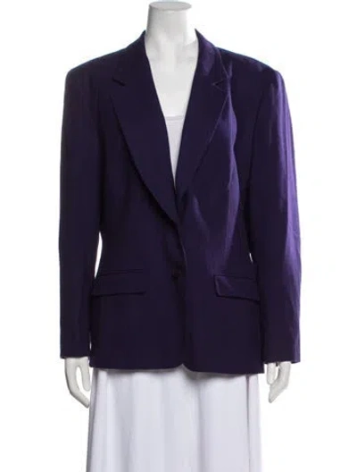 Pre-owned Pendleton Virgin Wool Blazer In Purple